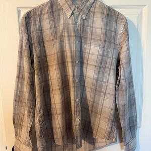 Billy Reid Plaid Button-Down Shirt | Made in Italy | Size Small